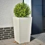 Weißer Stahl-Pflanzkübel 45x45x75 cm von , Töpfe und Pflanzgefäße - Ref: Foro24-851096, Preis: 80,48 €, Rabatt: %