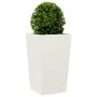 Jardinera de acero blanca 45x45x75 cm de , Maceteros y jardineras - Ref: Foro24-851096, Precio: 80,57 €, Descuento: %