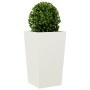 Weißer Stahl-Pflanzkübel 45x45x75 cm von , Töpfe und Pflanzgefäße - Ref: Foro24-851096, Preis: 70,65 €, Rabatt: %