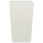Jardinera de acero blanca 45x45x75 cm de , Maceteros y jardineras - Ref: Foro24-851096, Precio: 80,57 €, Descuento: %