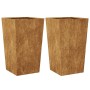 Pflanzkübel 2 Stück aus rostfreiem Stahl 45x45x75 cm von , Töpfe und Pflanzgefäße - Ref: Foro24-851107, Preis: 106,66 €, Raba...