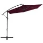 Sombrilla voladiza con palo de aluminio rojo burdeos 300 cm de vidaXL, Sombrillas - Ref: Foro24-313754, Precio: 98,89 €, Desc...