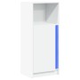 Display cabinet with LED lights, engineered wood, white, 42.5x34x100 cm by , Sideboards - Ref: Foro24-852152, Price: 60,86 €,...