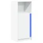 Display cabinet with LED lights, engineered wood, white, 42.5x34x100 cm by , Sideboards - Ref: Foro24-852152, Price: 60,10 €,...
