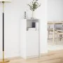 Display cabinet with LED lights, engineered wood, white, 42.5x34x100 cm by , Sideboards - Ref: Foro24-852152, Price: 60,10 €,...