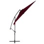 Sombrilla voladiza con palo de aluminio rojo burdeos 300 cm de vidaXL, Sombrillas - Ref: Foro24-313754, Precio: 100,24 €, Des...
