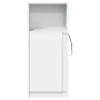 Display cabinet with LED lights, engineered wood, white, 42.5x34x100 cm by , Sideboards - Ref: Foro24-852152, Price: 60,10 €,...
