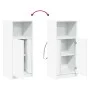 Display cabinet with LED lights, engineered wood, white, 42.5x34x100 cm by , Sideboards - Ref: Foro24-852152, Price: 60,10 €,...