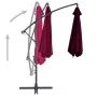 Sombrilla voladiza con palo de aluminio rojo burdeos 300 cm de vidaXL, Sombrillas - Ref: Foro24-313754, Precio: 98,89 €, Desc...