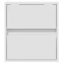 Wall-mounted bedside tables with LED lights 2 units white by , Nightstands - Ref: Foro24-3307962, Price: 98,01 €, Discount: %
