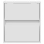 Wand-Nachttische mit LED-Lichtern, 2 Stück, weiß von , Nachttische - Ref: Foro24-3307962, Preis: 99,62 €, Rabatt: %