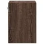 Wall-mounted bedside tables with LED lights, 2 units, brown oak. by , Nightstands - Ref: Foro24-3307974, Price: 76,87 €, Disc...