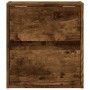 Wall-mounted bedside table with LED lights in smoked oak. by , Nightstands - Ref: Foro24-3307969, Price: 53,36 €, Discount: %