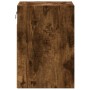 Wall-mounted bedside table with LED lights in smoked oak. by , Nightstands - Ref: Foro24-3307969, Price: 53,36 €, Discount: %