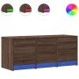 LED TV stand in brown oak engineered wood, 97x34x40 cm by , TV Furniture - Ref: Foro24-852242, Price: 74,92 €, Discount: %