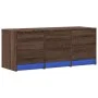 Mueble de TV LED madera ingeniería marrón roble 97x34x40 cm de , Muebles TV - Ref: Foro24-852242, Precio: 74,92 €, Descuento: %