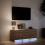 LED-TV-Möbel aus braunem Eichen-Ingenieurholz, 97x34x40 cm. von , TV-Möbel - Ref: Foro24-852242, Preis: 74,92 €, Rabatt: %