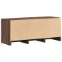 Mueble de TV LED madera ingeniería marrón roble 97x34x40 cm de , Muebles TV - Ref: Foro24-852242, Precio: 74,92 €, Descuento: %