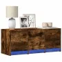 LED-TV-Möbel aus geräucherter Eichen-Ingenieurholz 97x34x40 cm. von , TV-Möbel - Ref: Foro24-852240, Preis: 72,67 €, Rabatt: %