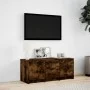 LED-TV-Möbel aus geräucherter Eichen-Ingenieurholz 97x34x40 cm. von , TV-Möbel - Ref: Foro24-852240, Preis: 72,67 €, Rabatt: %