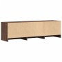 LED-TV-Möbel aus braunem Eichenfurnierholz, 140x34x40 cm. von , TV-Möbel - Ref: Foro24-852249, Preis: 96,95 €, Rabatt: %