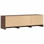 LED TV stand in brown oak engineered wood, 140x34x40 cm by , TV Furniture - Ref: Foro24-852249, Price: 95,48 €, Discount: %