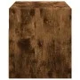 Wall-mounted TV stand with smoked oak finish and LED lights 100x31x35 cm by , TV Furniture - Ref: Foro24-852268, Price: 59,01...