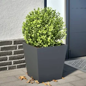 Pflanzgefäß aus anthrazitgrauem Stahl 40x40x40 cm von , Töpfe und Pflanzgefäße - Ref: Foro24-851056, Preis: 43,48 €, Rabatt: %