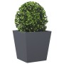 Pflanzgefäß aus anthrazitgrauem Stahl 40x40x40 cm von , Töpfe und Pflanzgefäße - Ref: Foro24-851056, Preis: 41,20 €, Rabatt: %