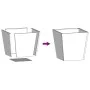 Anthracite grey steel planter 40x40x40 cm by , Pots and planters - Ref: Foro24-851056, Price: 43,48 €, Discount: %