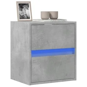 Wand-TV-Möbel mit LED-Lichtern in Betongrau 41x31x45 cm von , TV-Möbel - Ref: Foro24-852277, Preis: 52,95 €, Rabatt: %