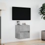 Wand-TV-Möbel mit LED-Lichtern in Betongrau 41x31x45 cm von , TV-Möbel - Ref: Foro24-852277, Preis: 55,71 €, Rabatt: %