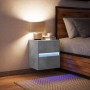 Wand-TV-Möbel mit LED-Lichtern in Betongrau 41x31x45 cm von , TV-Möbel - Ref: Foro24-852277, Preis: 55,71 €, Rabatt: %
