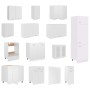 Juego de muebles de cocina 14 piezas aglomerado blanco de , Armarios de cocina - Ref: Foro24-3067666, Precio: 998,78 €, Descu...