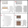 Juego de muebles de cocina 14 piezas aglomerado blanco de , Armarios de cocina - Ref: Foro24-3067666, Precio: 998,78 €, Descu...