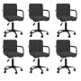 Sillas de comedor giratorias 6 unidades terciopelo negro de , Sillas de comedor - Ref: Foro24-3088020, Precio: 430,61 €, Desc...