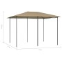 Taupe gray gazebo 3x4x2.6 m 160 g/m² by vidaXL, Tents and gazebos - Ref: Foro24-313615, Price: 158,04 €, Discount: %