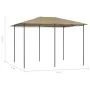 Taupe gray gazebo 3x4x2.6 m 160 g/m² by vidaXL, Tents and gazebos - Ref: Foro24-313615, Price: 154,36 €, Discount: %