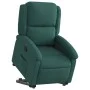 Sillón reclinable elevable tela verde oscuro de , Sillones - Ref: Foro24-3204170, Precio: 270,82 €, Descuento: %