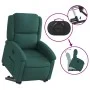 Sillón reclinable elevable tela verde oscuro de , Sillones - Ref: Foro24-3204170, Precio: 270,82 €, Descuento: %