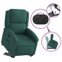 Sillón reclinable elevable tela verde oscuro by , Armchairs - Ref: Foro24-3204170, Price: 253,83 €, Discount: %