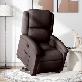 Sillón eléctrico reclinable elevable de tela marrón oscuro by , Armchairs - Ref: Foro24-3204193, Price: 299,89 €, Discount: %