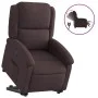 Elektrischer verstellbarer Aufstehsessel aus dunkelbraunem Stoff. von , Sessel - Ref: Foro24-3204193, Preis: 321,41 €, Rabatt: %