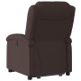 Sillón eléctrico reclinable elevable de tela marrón oscuro by , Armchairs - Ref: Foro24-3204193, Price: 299,89 €, Discount: %
