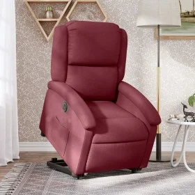 Sillón eléctrico reclinable elevable de tela rojo tinto by , Armchairs - Ref: Foro24-3204191, Price: 325,19 €, Discount: %