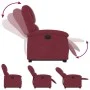 Sillón eléctrico reclinable elevable de tela rojo tinto by , Armchairs - Ref: Foro24-3204191, Price: 325,19 €, Discount: %