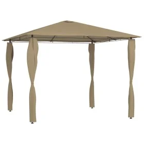 Gazebo with taupe pole covers 3x3x2.6 m 160 g/m² by vidaXL, Tents and gazebos - Ref: Foro24-313606, Price: 187,15 €, Discount: %