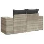 Sofá de jardín con cojines 2 plazas ratán sintético gris claro by , Outdoor sofas - Ref: Foro24-366187, Price: 179,83 €, Disc...