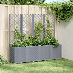 Pflanzgefäß mit blaugrauem PP-Gitter 160x40x140 cm von , Töpfe und Pflanzgefäße - Ref: Foro24-367871, Preis: 153,97 €, Rabatt: %