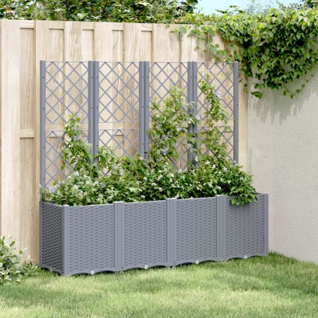 Pflanzgefäß mit blaugrauem PP-Gitter 160x40x140 cm von , Töpfe und Pflanzgefäße - Ref: Foro24-367871, Preis: 155,35 €, Rabatt: %